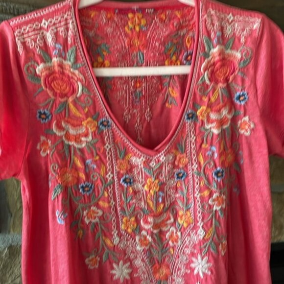 Johnny Was T-shirt Dress - Picture 1 of 6